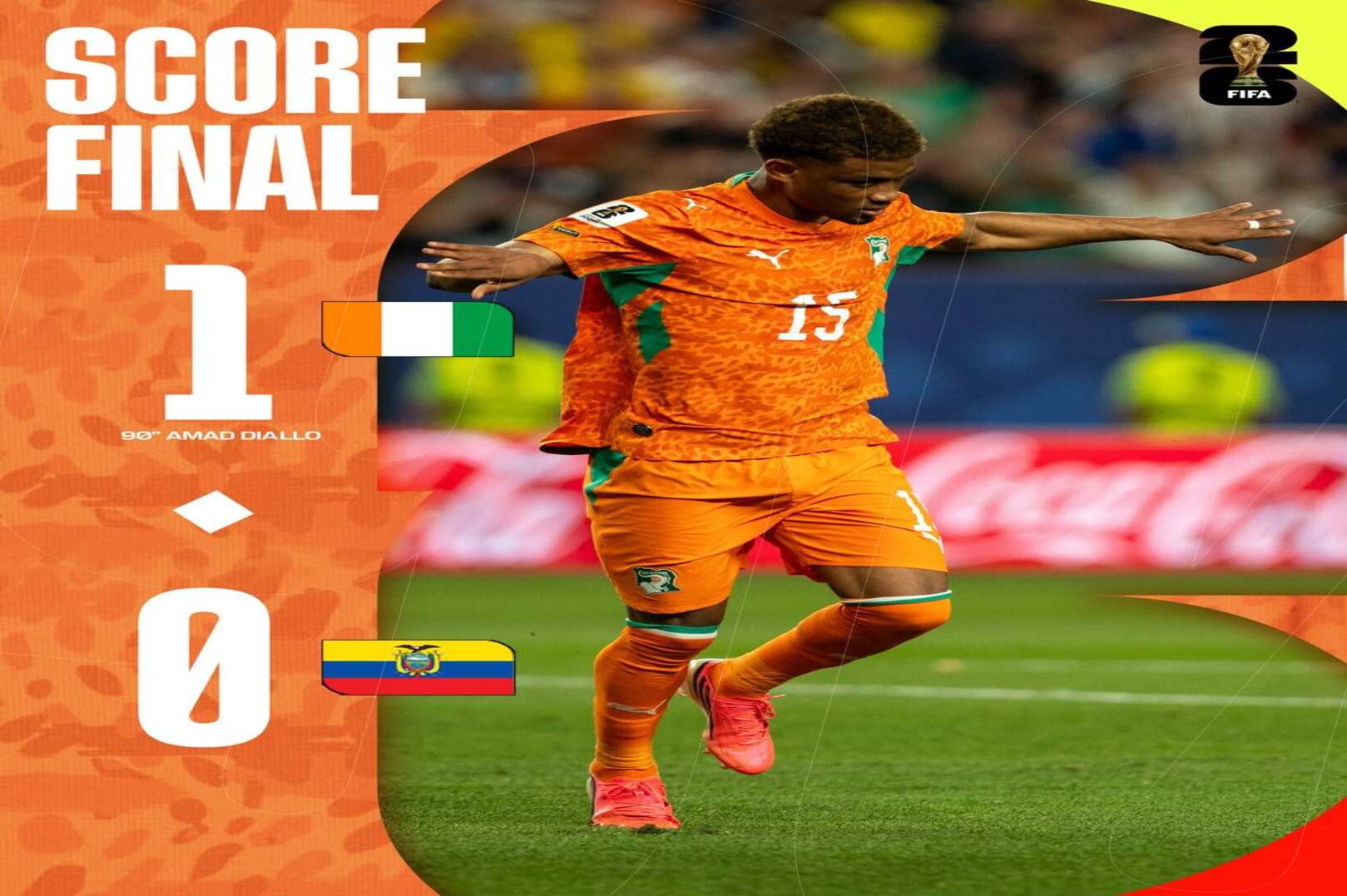 Côte d’Ivoire stuns Ecuador as Amad Diallo seals vital World Cup victory